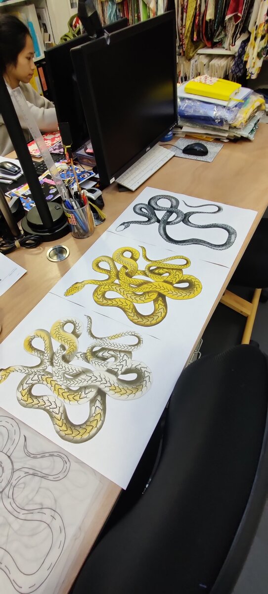 Fabric print design